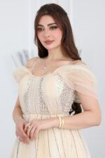 فستان سهرة تول لولو