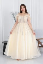 فستان سهرة تول لولو