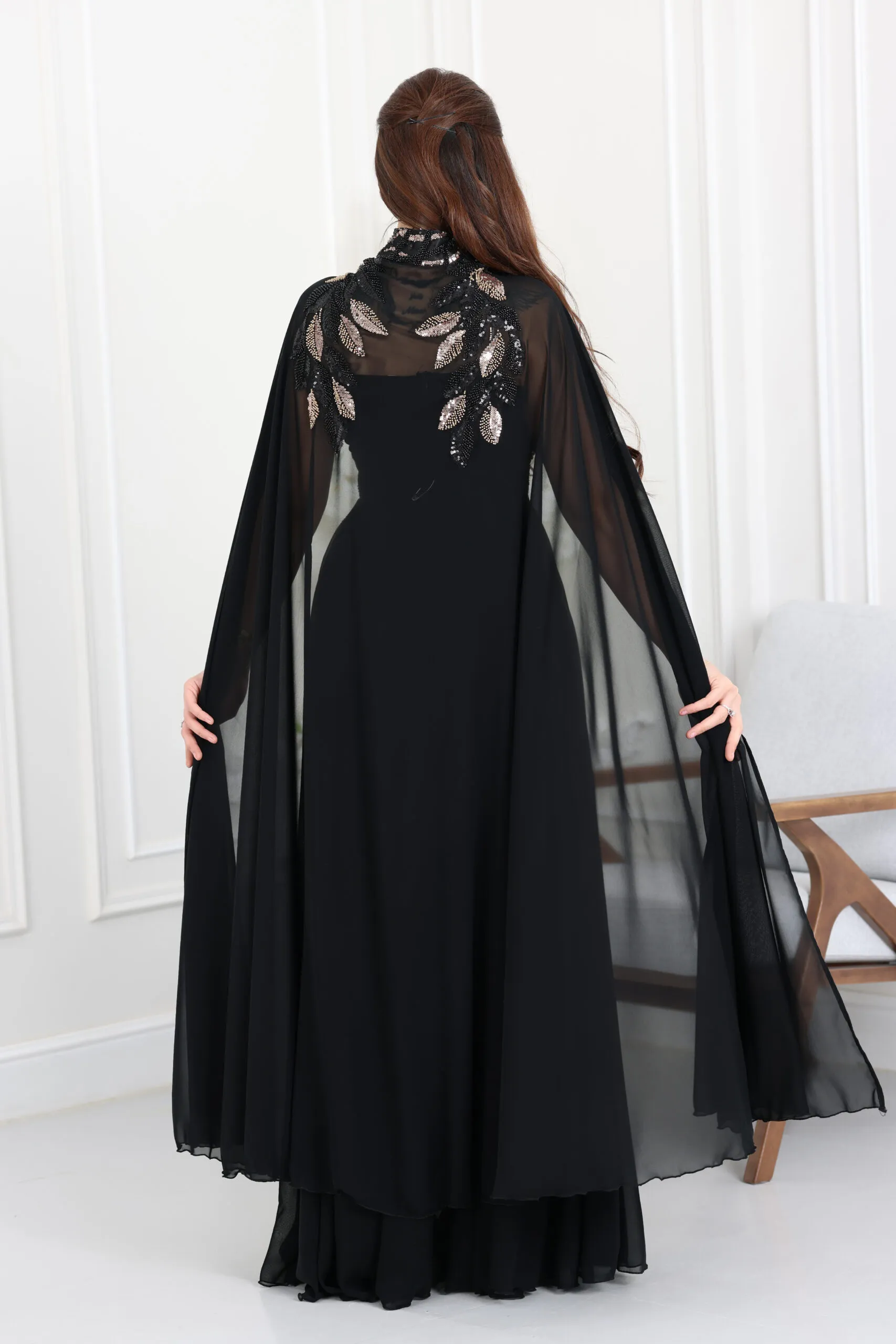 فستان سهرة شيفون راقي