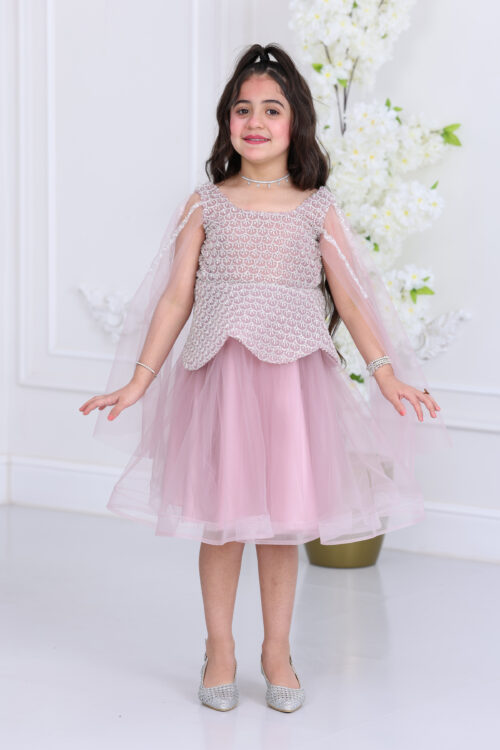 فستان بناتي فاخر تل