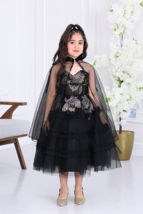 فستان بناتي فخم مطرز