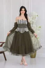 فستان قصير تل فاخر