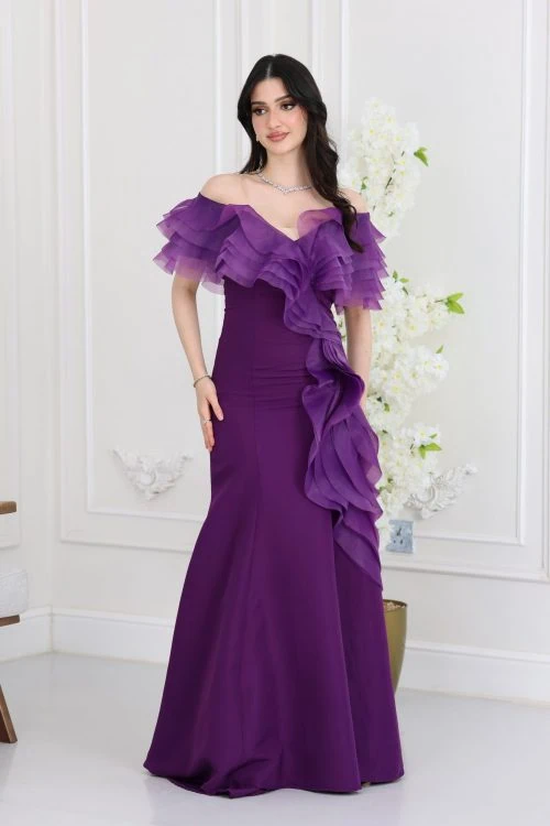 فستان سهرة فخم ناعم