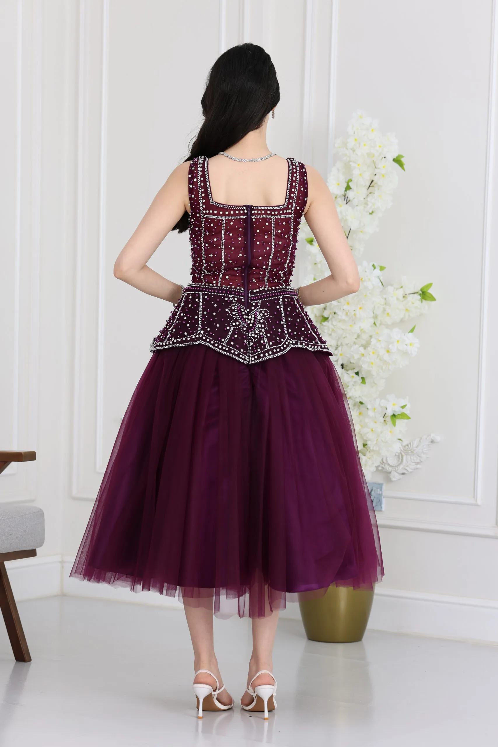 فستان سهرة فخم قصير