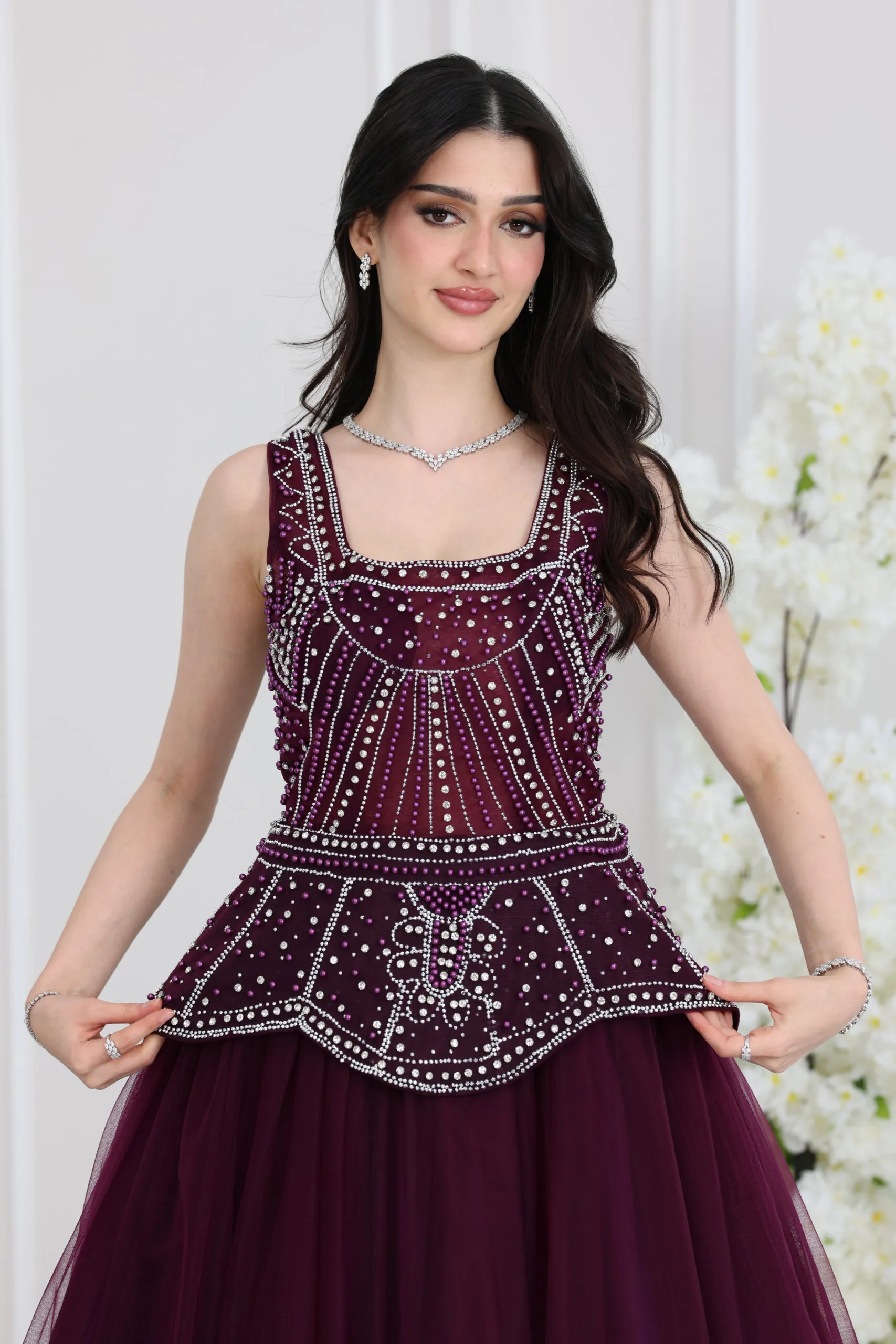 فستان سهرة فخم قصير