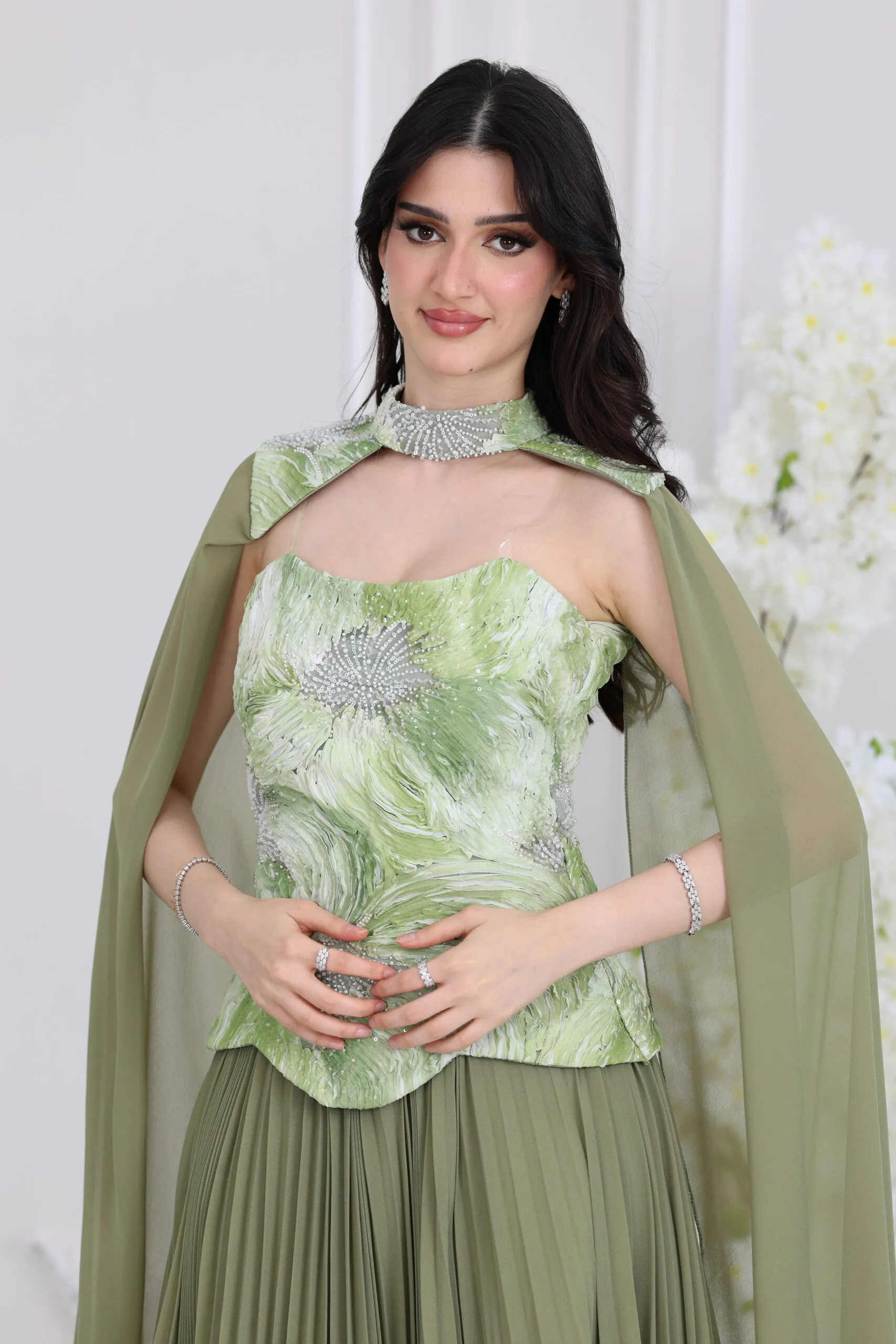 فستان سهرة فخم شيفون