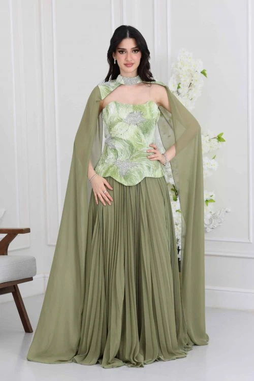 فستان سهرة فخم شيفون