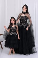 فستان بناتي كيب مطرز