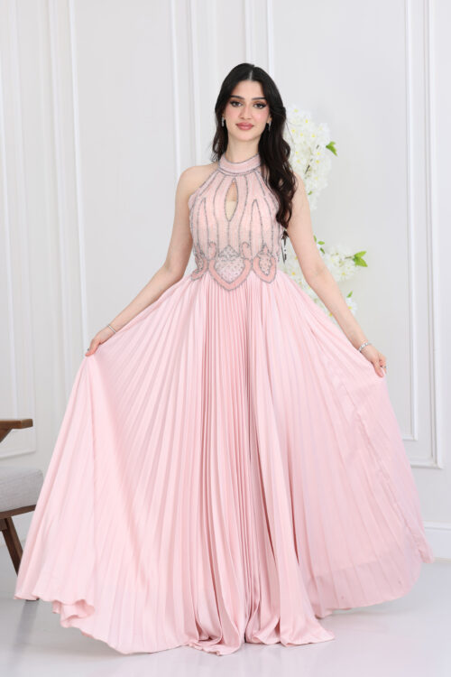 فستان سهرة مطرزبليسيه