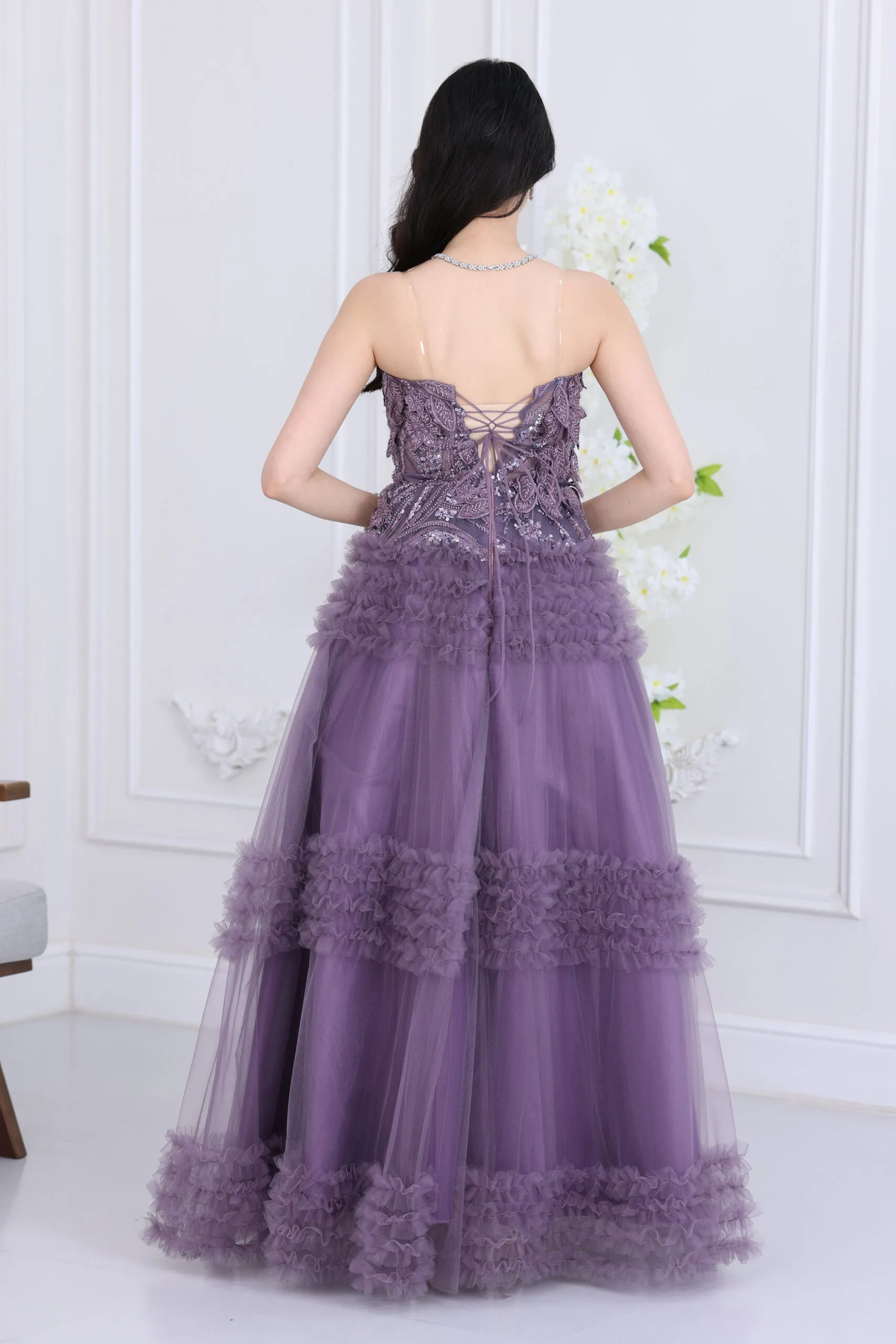 فستان سهرة تل راقي