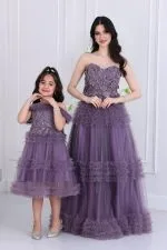 فستان بناتي تل انيق