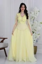 فستان سهرة تل فخم