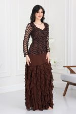 ⁦فستان سهرة شيفون طبقات⁩ - الصورة ⁦3⁩