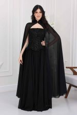 فستان سهرة مطرز