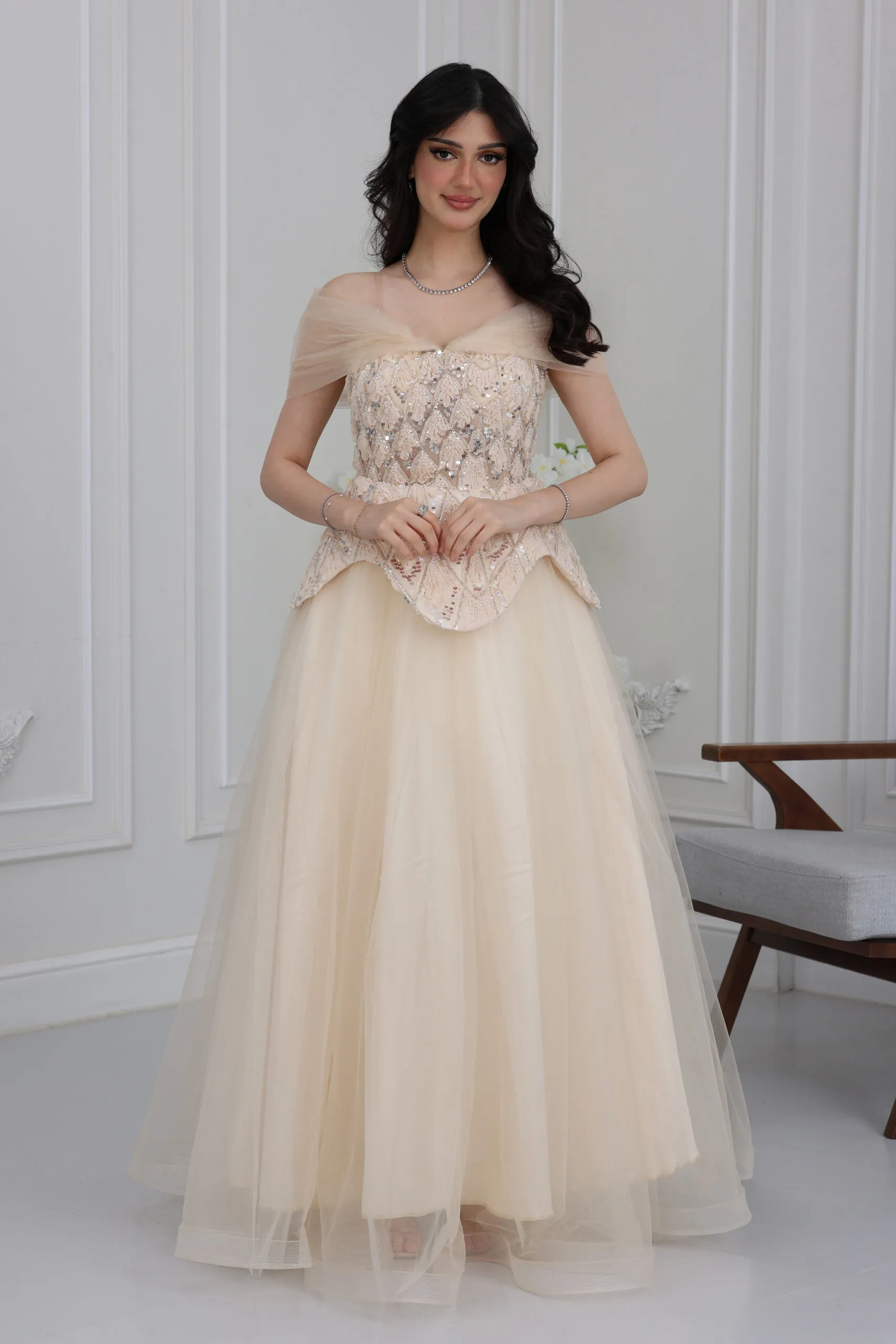 فستان سهرة مناسبات ملكي