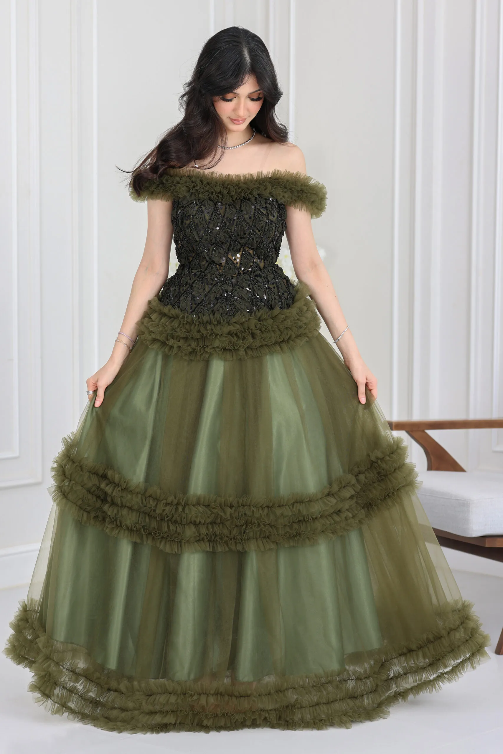 فستان فاخر سهرة