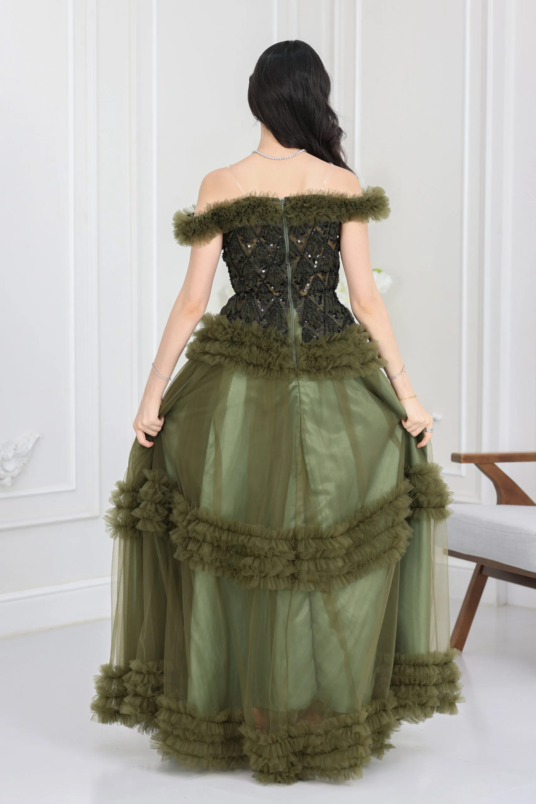 فستان فاخر سهرة