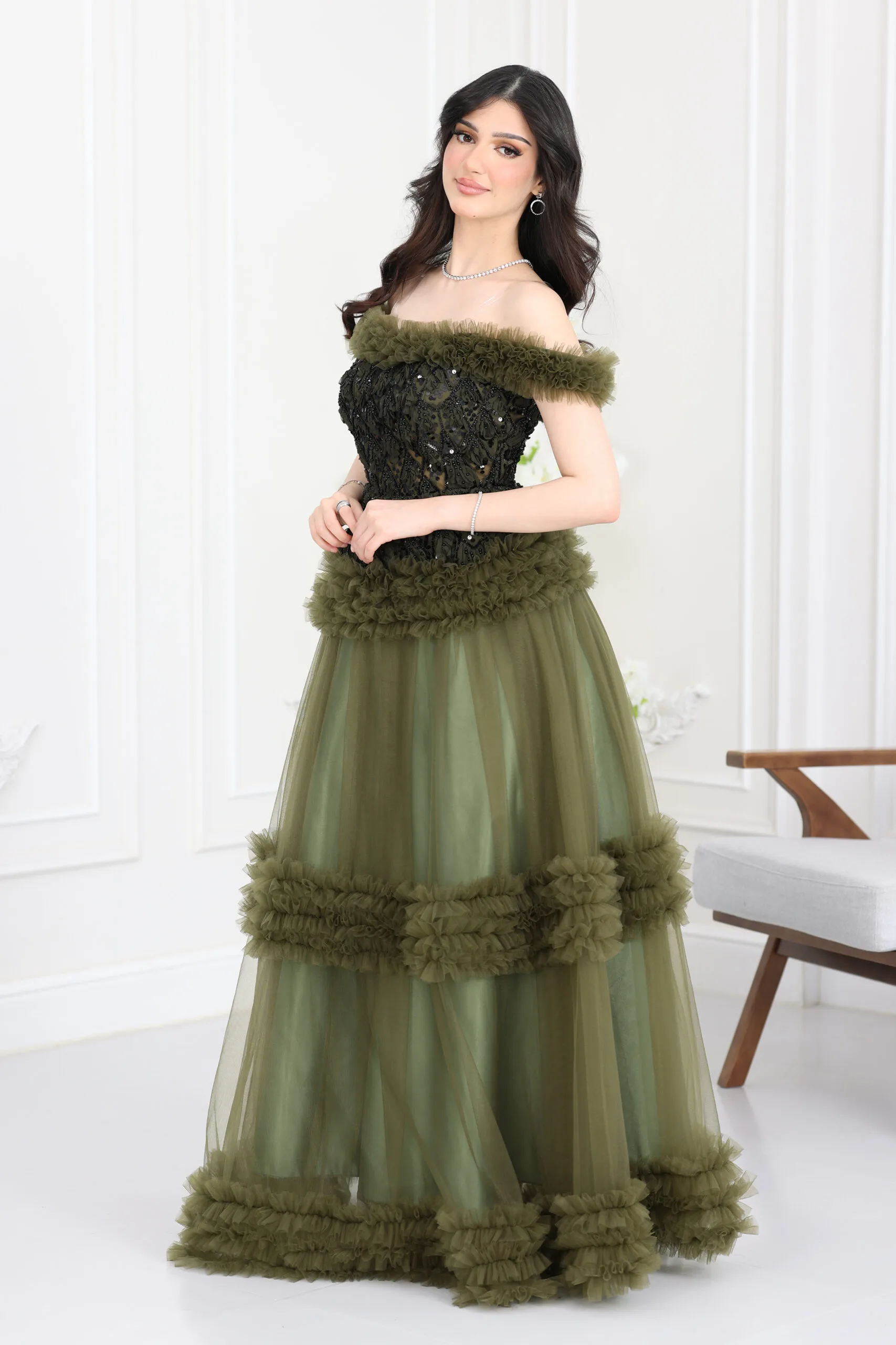 فستان فاخر سهرة