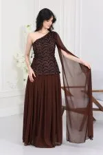 فستان فخم سواريه أنيق