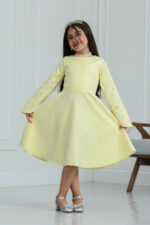 فستان بناتي ناعم اكمام