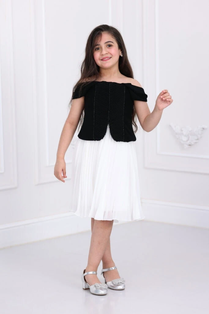 فستان بناتي بليسيه انيق