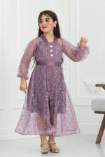 ⁦فستان بناتي دانتيل فخم⁩ - الصورة ⁦5⁩