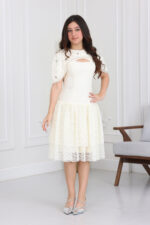 فستان بناتي دانتيل ناعم