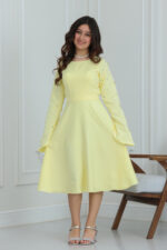 ⁦فستان بناتي ناعم اكمام⁩ - الصورة ⁦5⁩