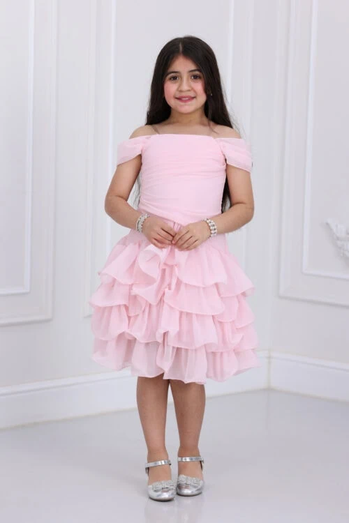 فستان بناتي ناعم للمناسبات