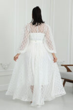 ⁦فستان دانتيل ناعم فخم⁩ - الصورة ⁦8⁩