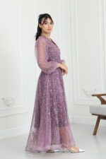 ⁦فستان دانتيل ناعم فخم⁩ - الصورة ⁦5⁩