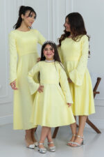 ⁦فستان عيد ناعم اكمام⁩ - الصورة ⁦4⁩