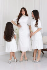 ⁦فستان عيد راقي ناعم⁩ - الصورة ⁦5⁩