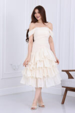 ⁦فستان ميد ناعم انيق⁩ - الصورة ⁦4⁩