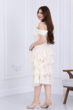 ⁦فستان ميد ناعم انيق⁩ - الصورة ⁦6⁩