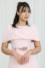 ⁦فستان ناعم ميدي فخم⁩ - الصورة ⁦4⁩