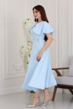 ⁦فستان ميدي فخم ناعم⁩ - الصورة ⁦4⁩