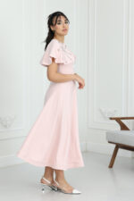 ⁦فستان ميدي فخم ناعم⁩ - الصورة ⁦2⁩