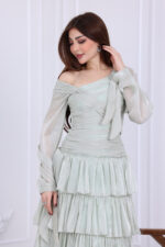 ⁦فستان ميدي مناسبات فاخر⁩ - الصورة ⁦5⁩