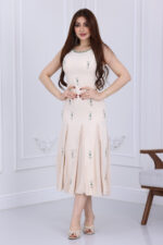 فستان ميدي ناعم راقي