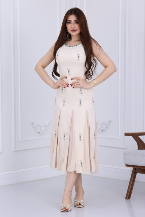 فستان ميدي ناعم راقي