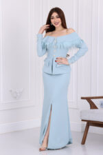 ⁦فستان مناسبات فاخر ناعم⁩ - الصورة ⁦3⁩