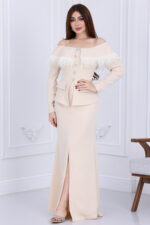 فستان مناسبات فاخر ناعم