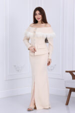 فستان مناسبات فاخر ناعم