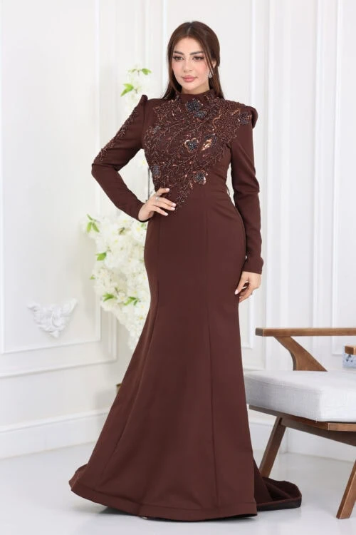 فستان مناسبات طويل انيق