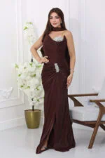 فستان مناسبات طويل فاخر