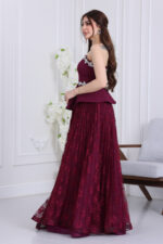 ⁦فستان ناعم دانتيل فخم⁩ - الصورة ⁦3⁩