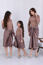 ⁦فستان ناعم ميدي انيق⁩ - الصورة ⁦7⁩