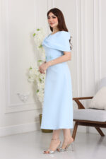 ⁦فستان ناعم ميدي فخم⁩ - الصورة ⁦4⁩