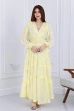 ⁦فستان ناعم مناسبات راقي⁩ - الصورة ⁦4⁩